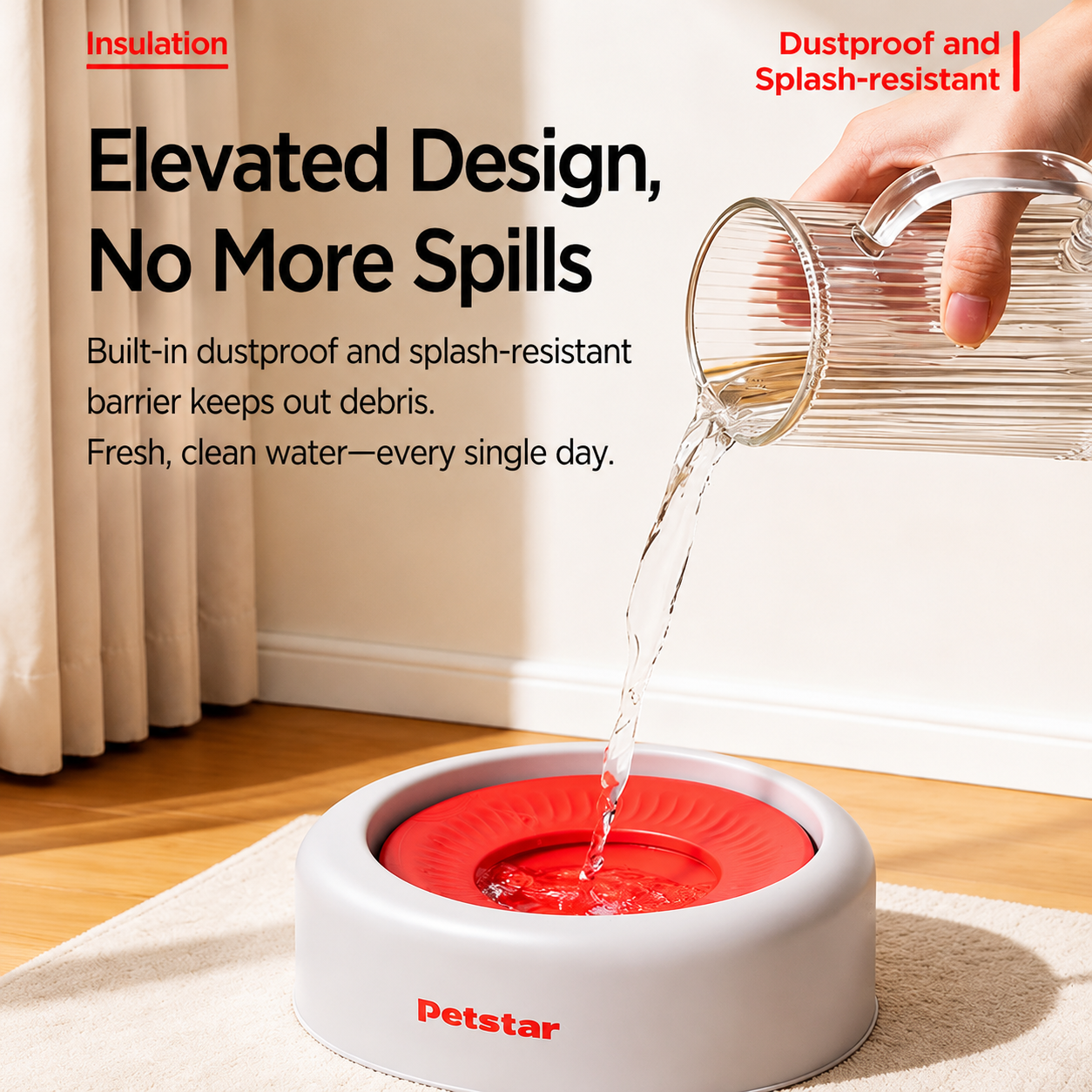 Floating water bowl pet