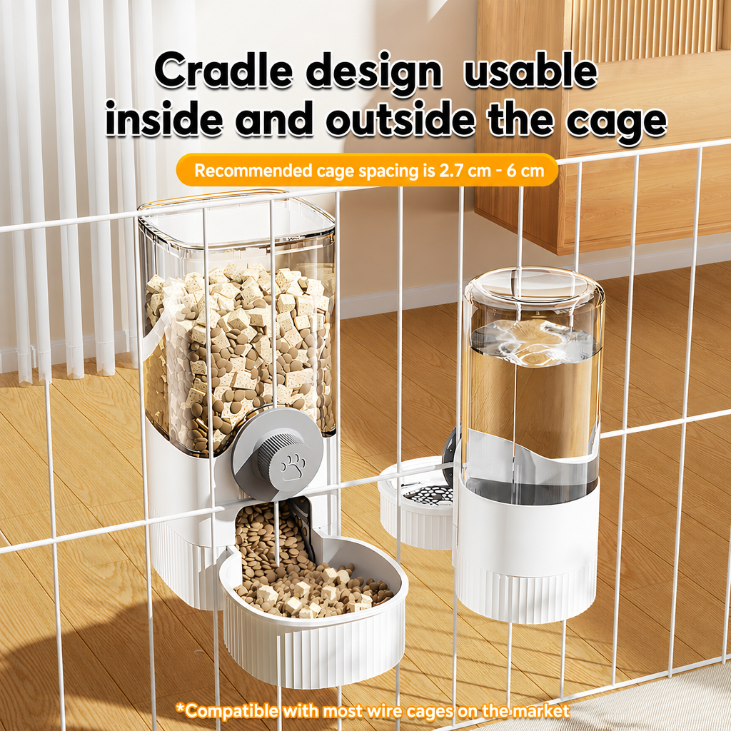 Pet Fountain With Hanging Bowl