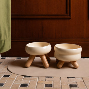 Ceramic Tripod Elevated Bowl