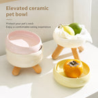 Ceramic Tripod Elevated Bowl