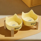 Ceramic Double Bowl Stand