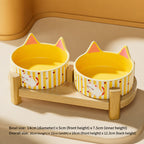 Ceramic Double Bowl Stand