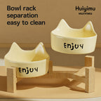 Ceramic Double Bowl Stand
