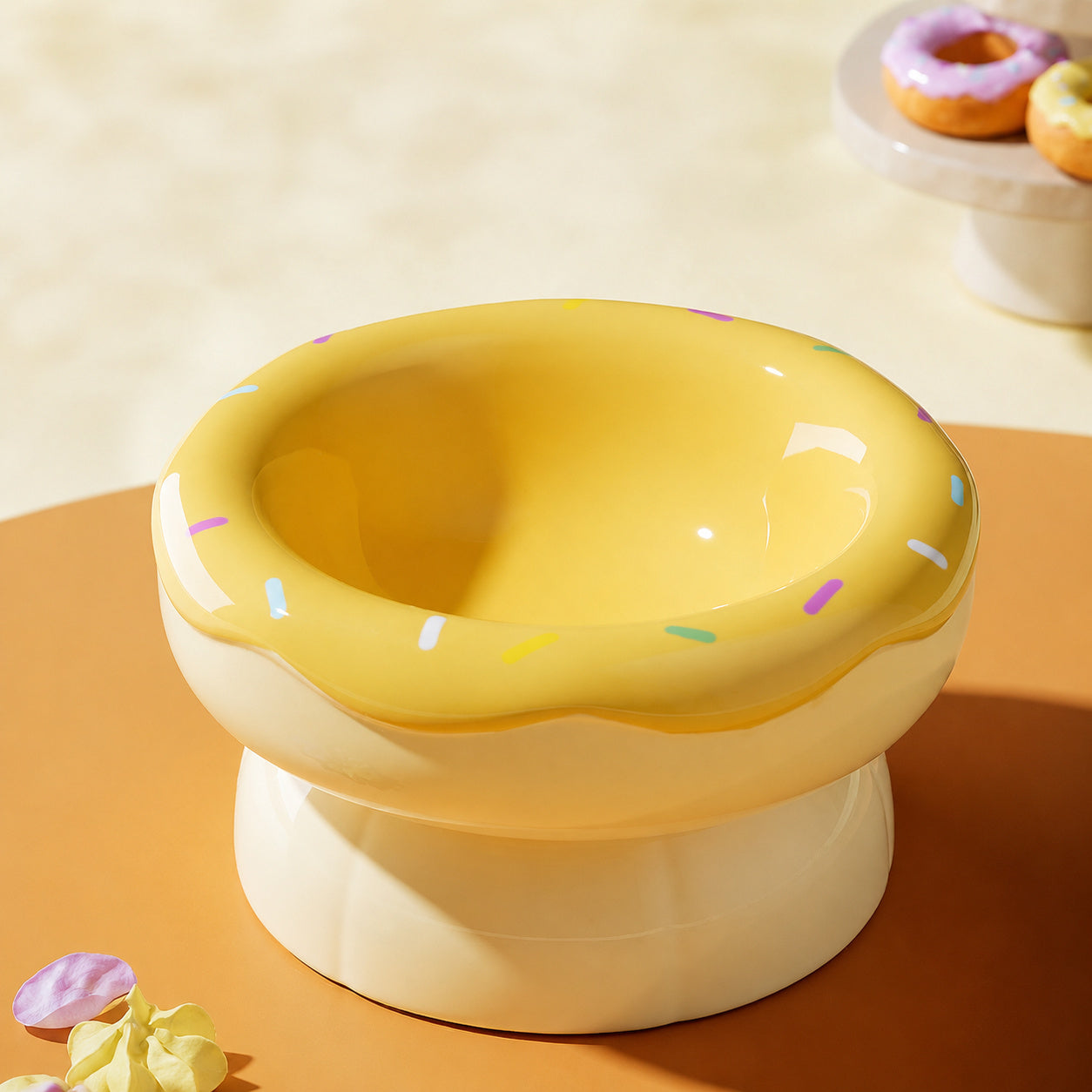 Ceramic Two-tier Cat Bowl