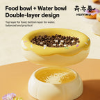 Ceramic Two-tier Cat Bowl