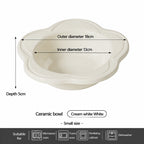 Ceramic Tilted Cat Bowl