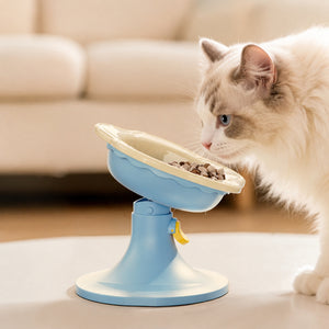 Ceramic Tilted Cat Bowl