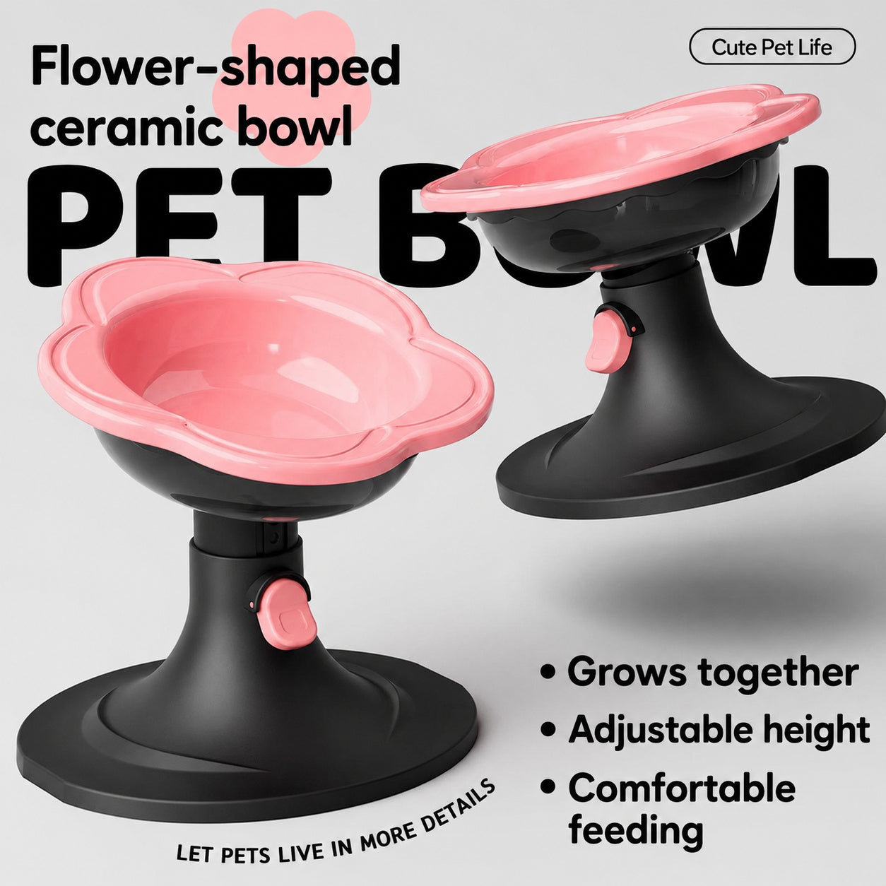Ceramic Tilted Cat Bowl