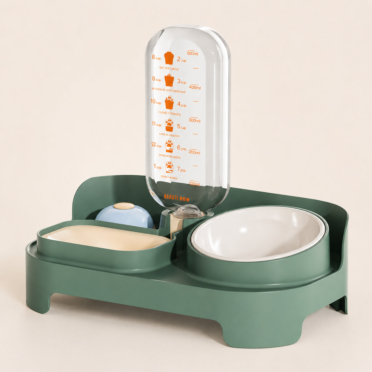 Morandi Dual-bowl Feeder Waterer