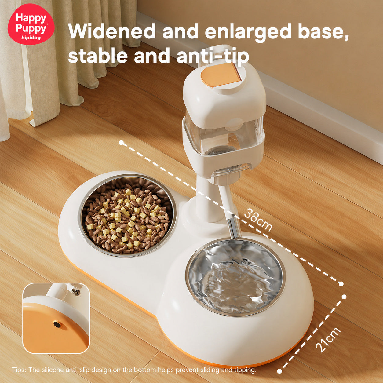 Vertical Stainless Steel Pet Fountain