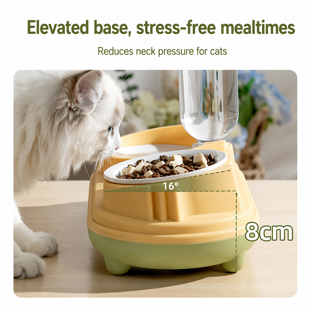 Ceramic Double Bowl Waterer