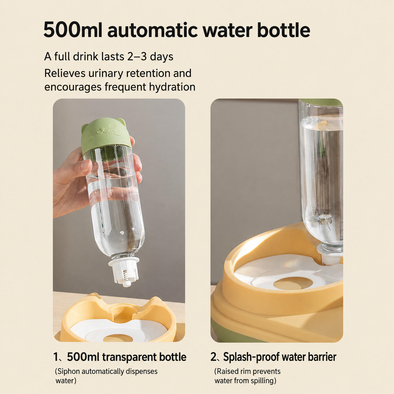 Ceramic Double Bowl Waterer