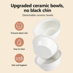 Ceramic Double Bowl Waterer