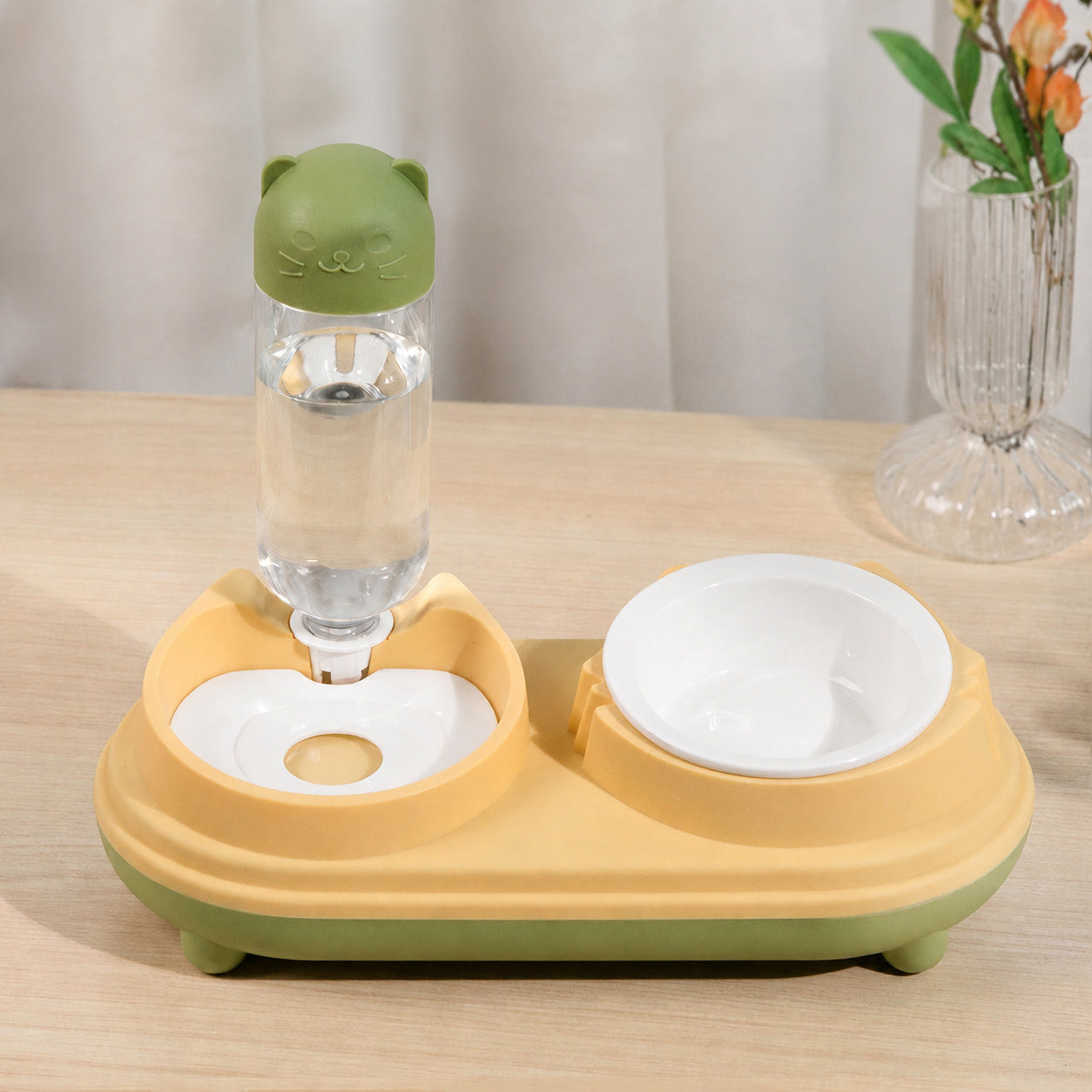 Elevated Double Bowl Waterer
