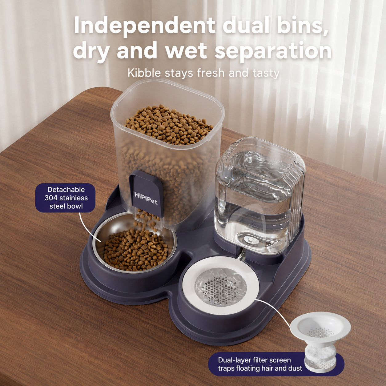 Auto-refill Pet Feeder Station