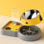 Tilted Slow-feed Pet Bowl