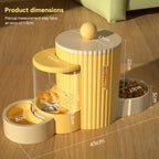 Column Pet Feeder Fountain