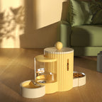 Column Pet Feeder Fountain