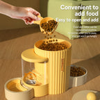 Column Pet Feeder Fountain