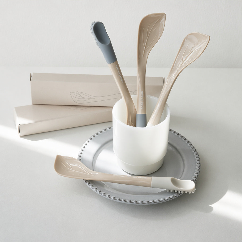 Leaf-shaped Silicone Can Spoon