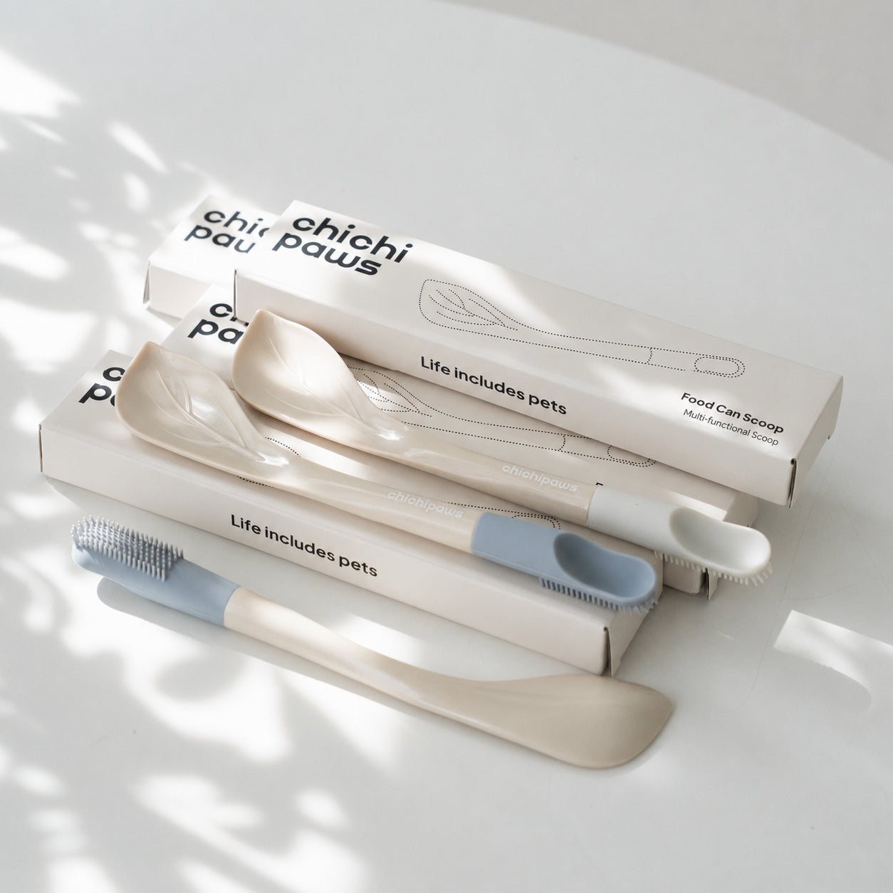 Leaf-shaped Silicone Can Spoon