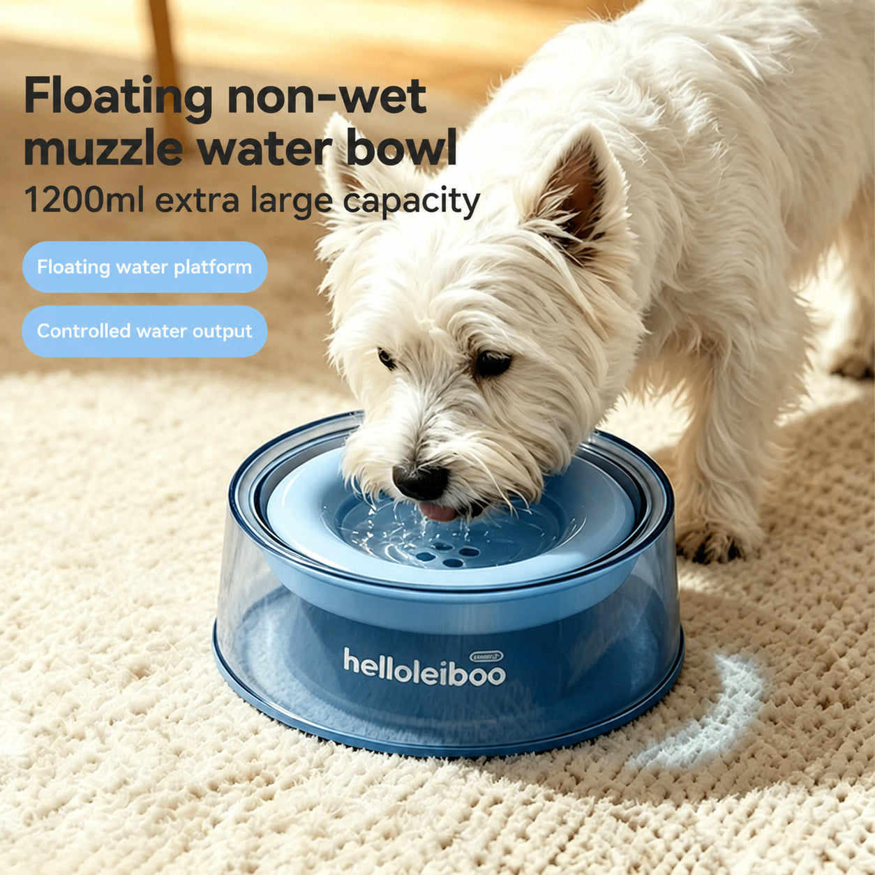 Spill-proof Floating Pet Bowl