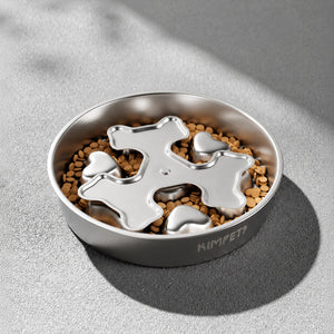 304 Stainless Slow-feed Dog Bowl