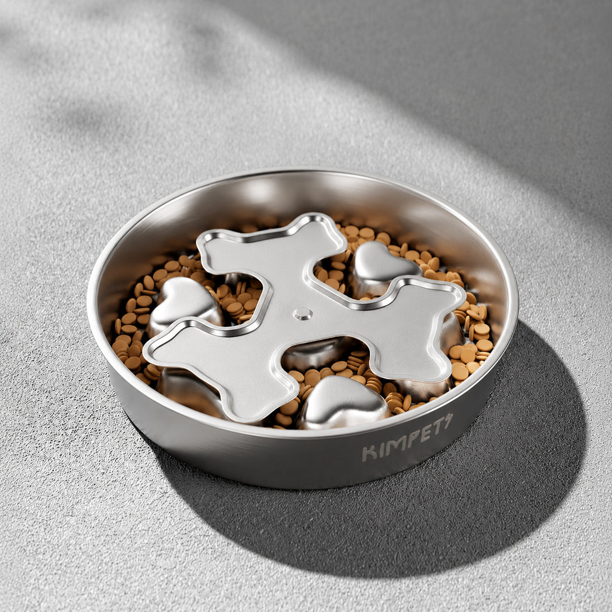 304 Stainless Slow-feed Dog Bowl