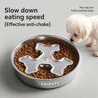 304 Stainless Slow-feed Dog Bowl