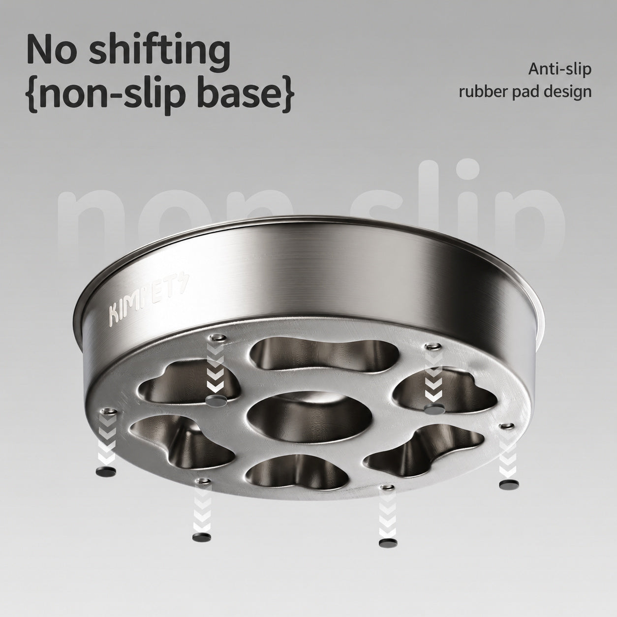 304 Stainless Slow-feed Dog Bowl