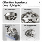 304 Stainless Slow-feed Dog Bowl