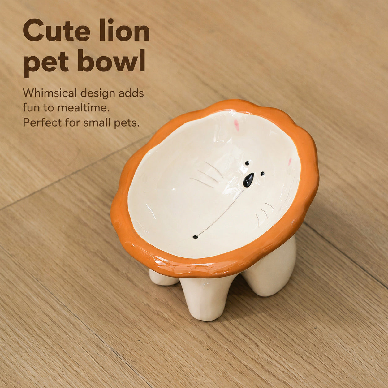 Ergonomic Tilted Ceramic Cat Bowl