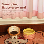 Ergonomic Tilted Ceramic Cat Bowl