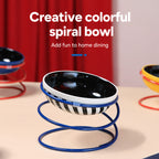 Angled Ceramic Pet Bowl Stand
