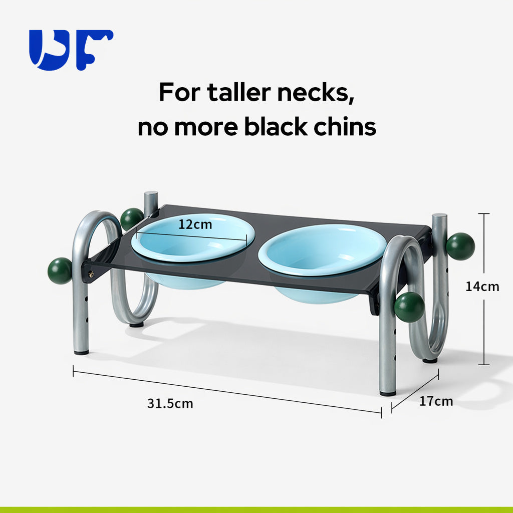 Adjustable Ceramic Double Feeder
