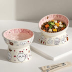 Tilted Anti-topple Ceramic Bowl