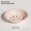 High-fired Ceramic Slow-feed Bowl