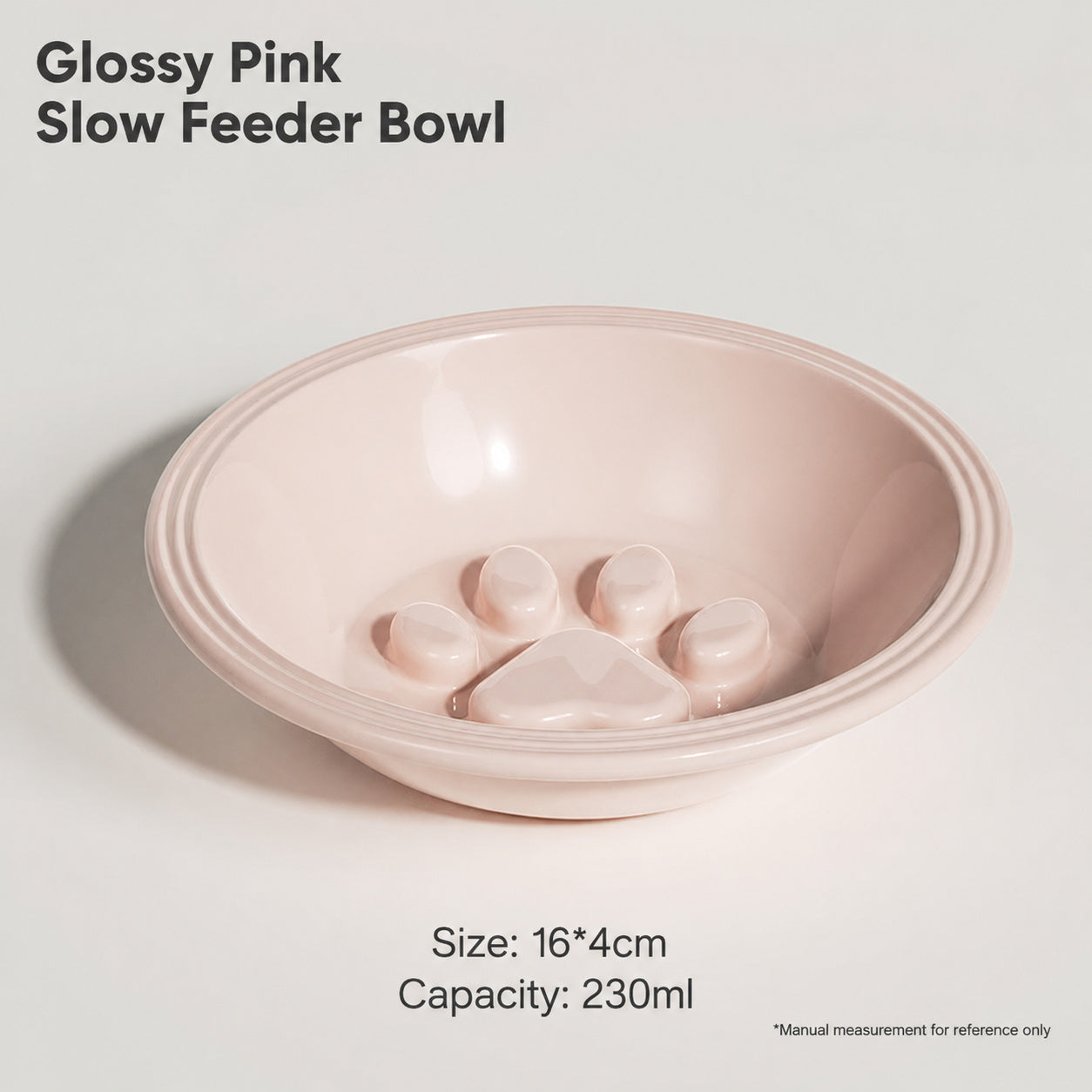 High-fired Ceramic Slow-feed Bowl