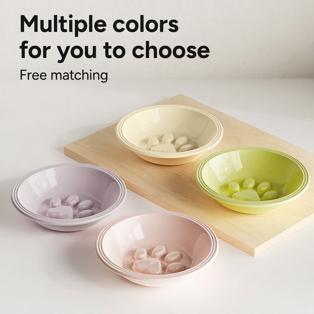 High-fired Ceramic Slow-feed Bowl