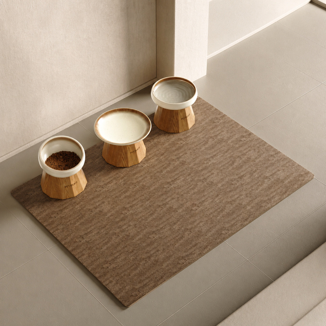 Waterproof Wood Grain Pet Mat