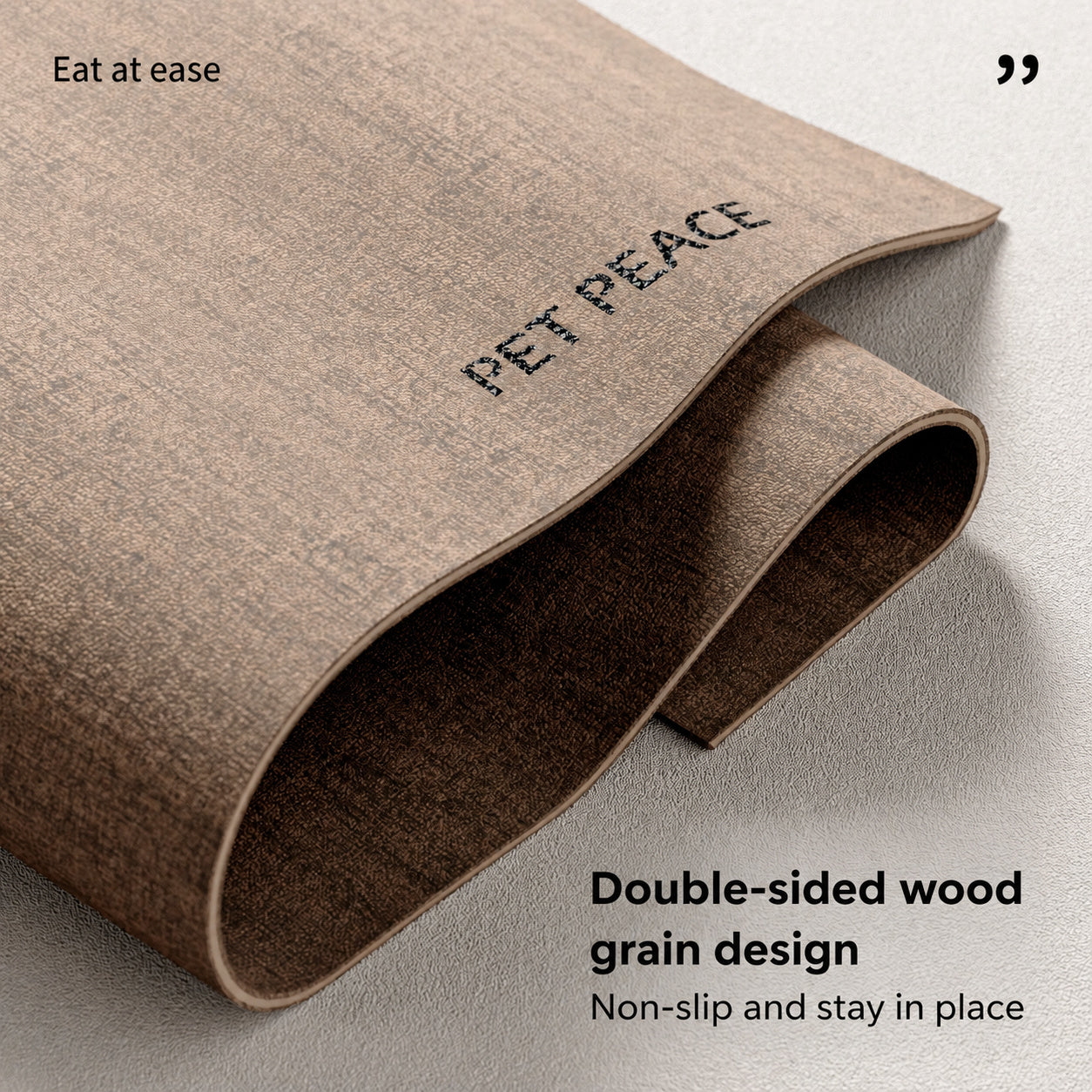 Waterproof Wood Grain Pet Mat