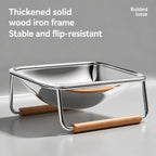 Elevated Tilted Stainless Bowl