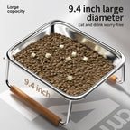 Elevated Tilted Stainless Bowl