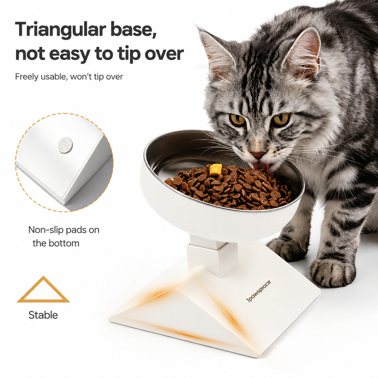 Adjustable Tilt Stainless Bowl