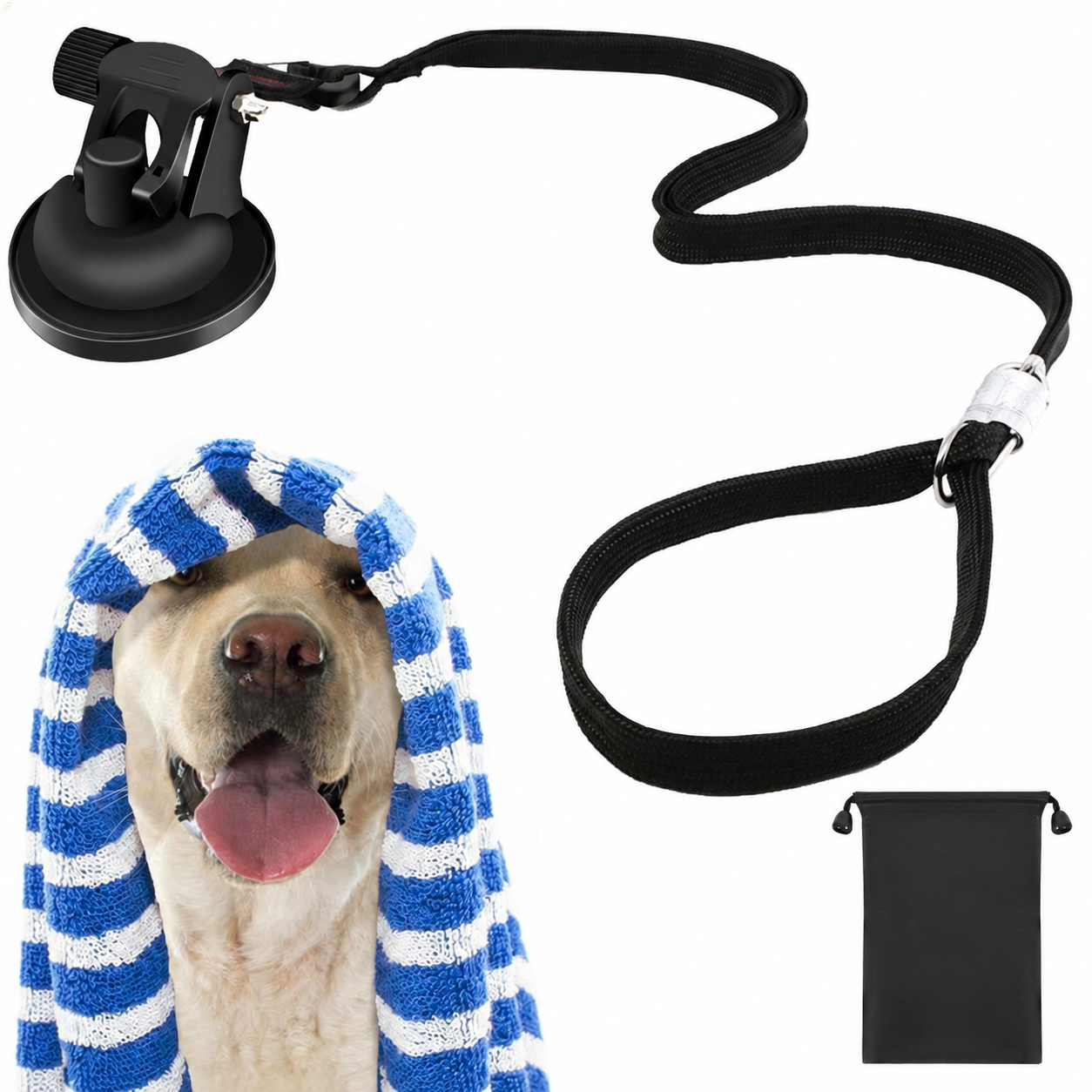Hands-Free Suction Grooming Tether