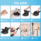 Hands-Free Suction Grooming Tether