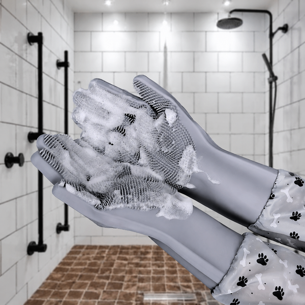 Silicone Pet Bath Gloves