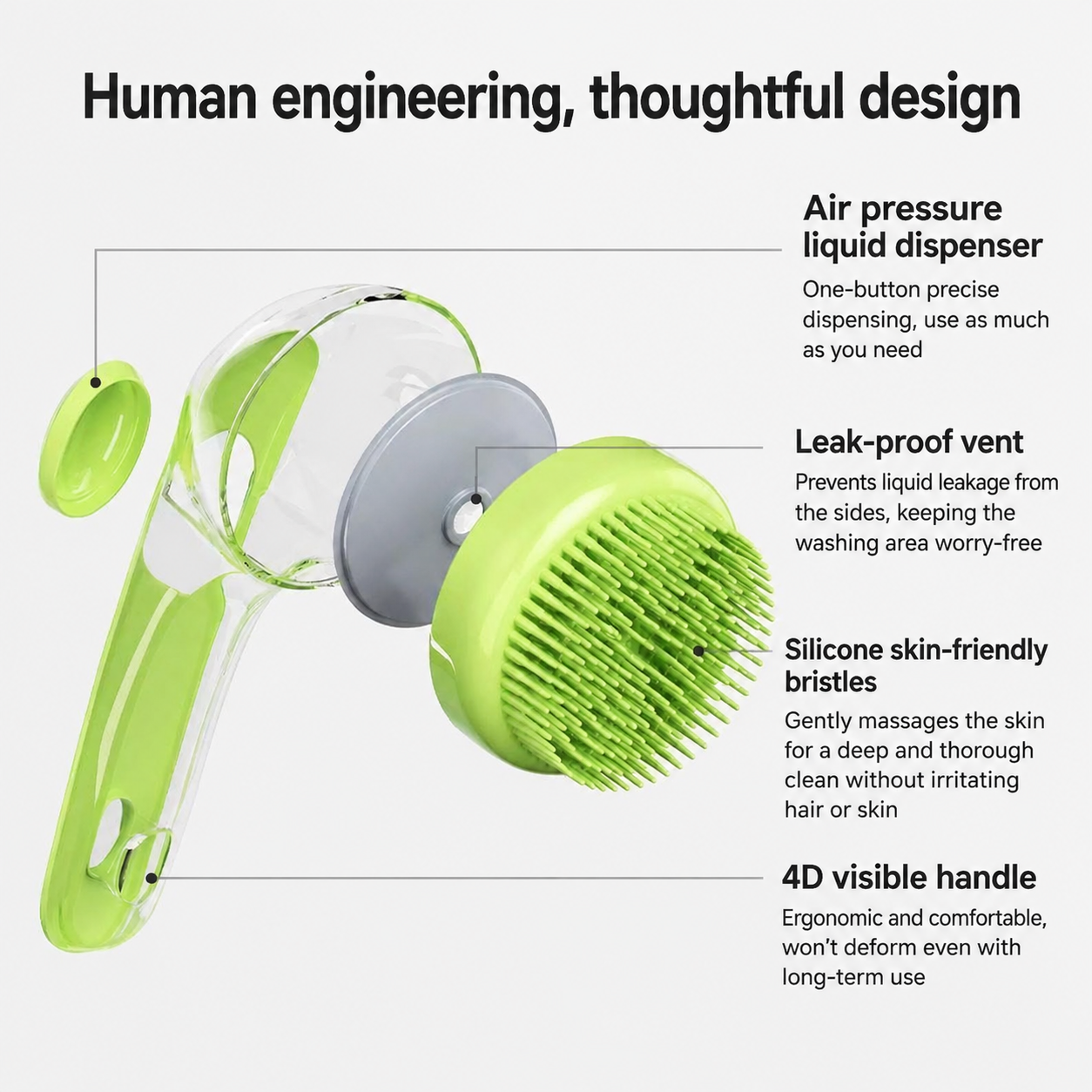Silicone Bath Dispensing Brush