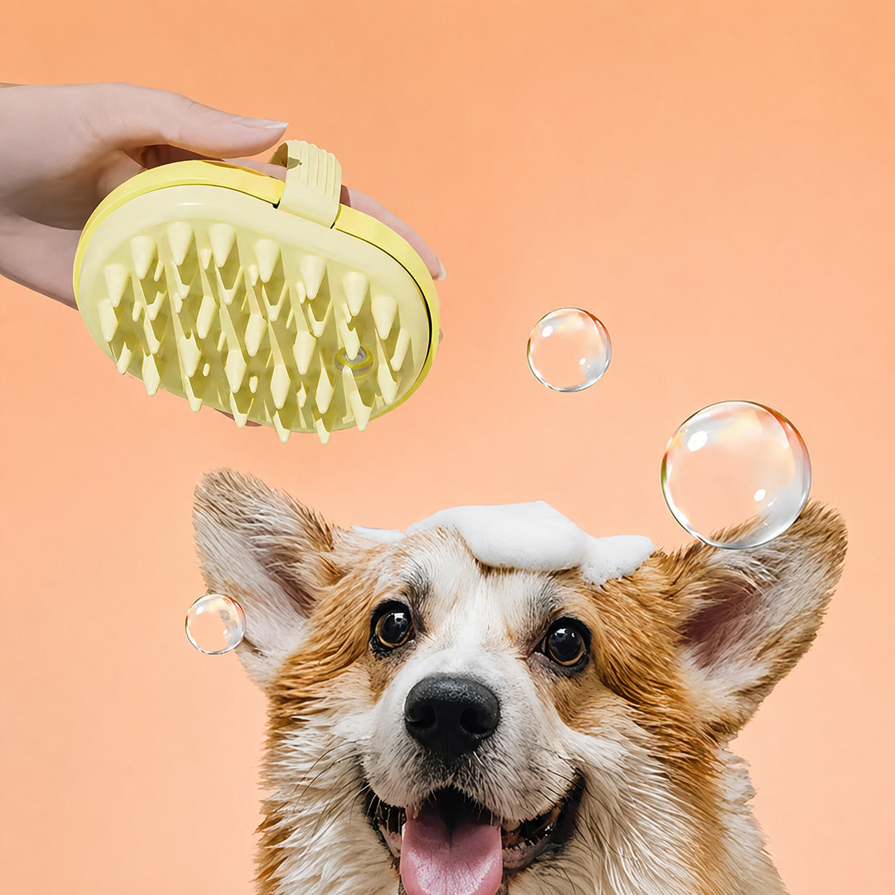 Silicone Bath Brush Dispenser