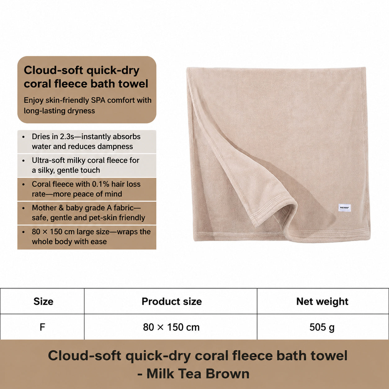Cloud-soft Rapid-absorb Pet Towel